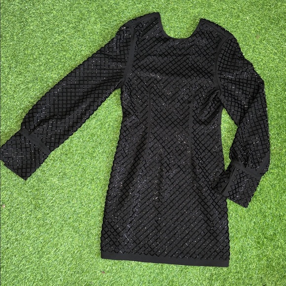 H&M Black Beaded Dress Cocktail Dress - Picture 3 of 17